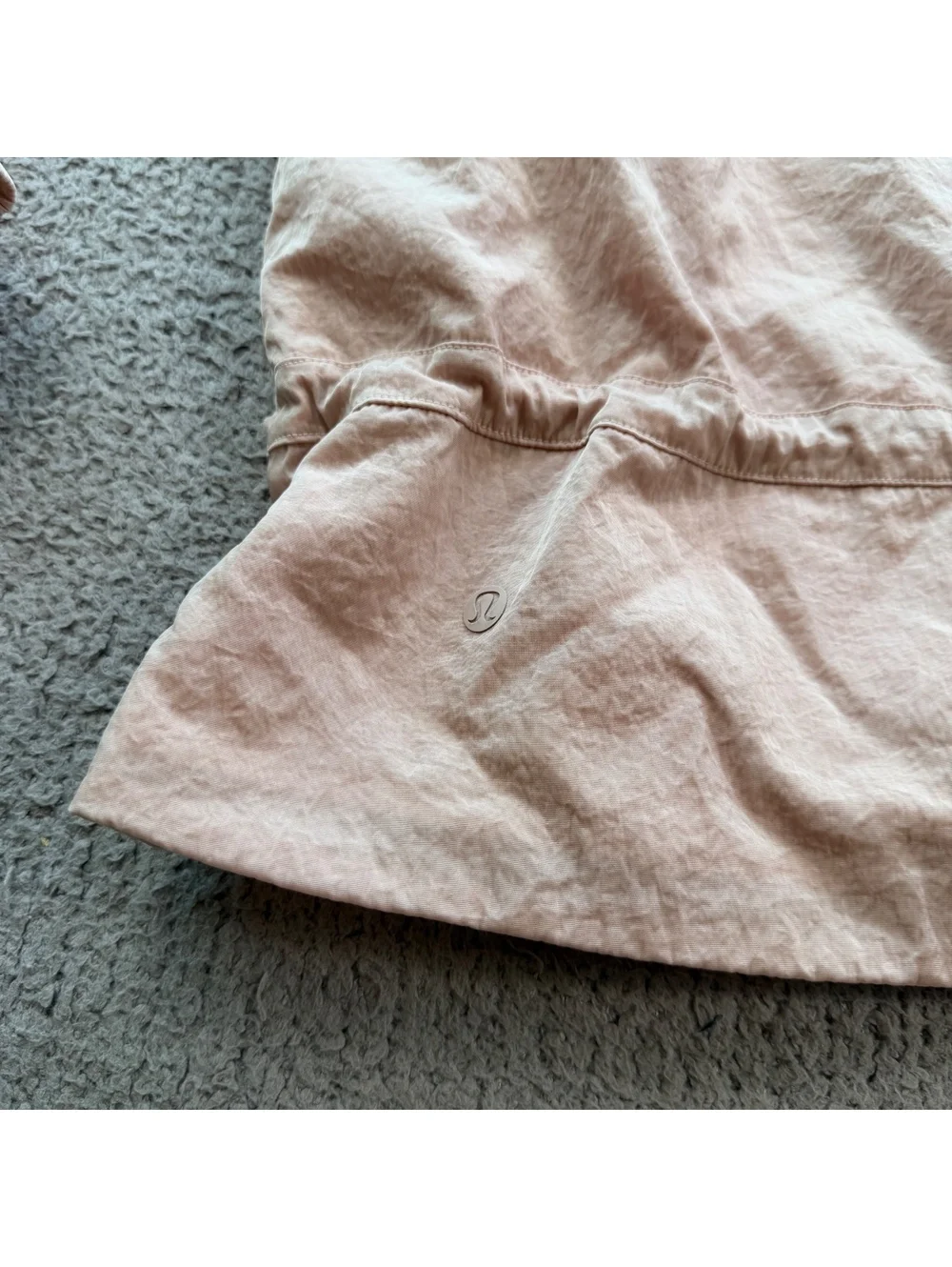 Lululemon Street to Studio Jacket Women’s 10 Dune Blush Pink Hooded Windbreaker